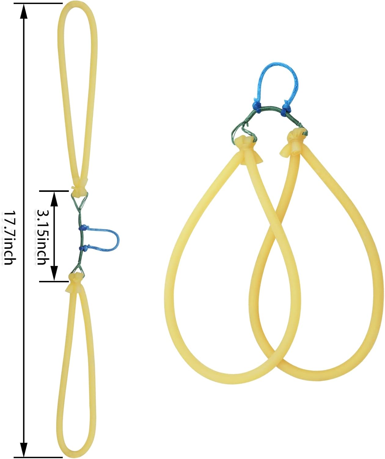 5/8Pcs Fishing Slingshot Replacement Bands Tubular Natural Latex Elastic Hunting Slingshot Rubber Tubing Band for Archery Slingbow Arrows