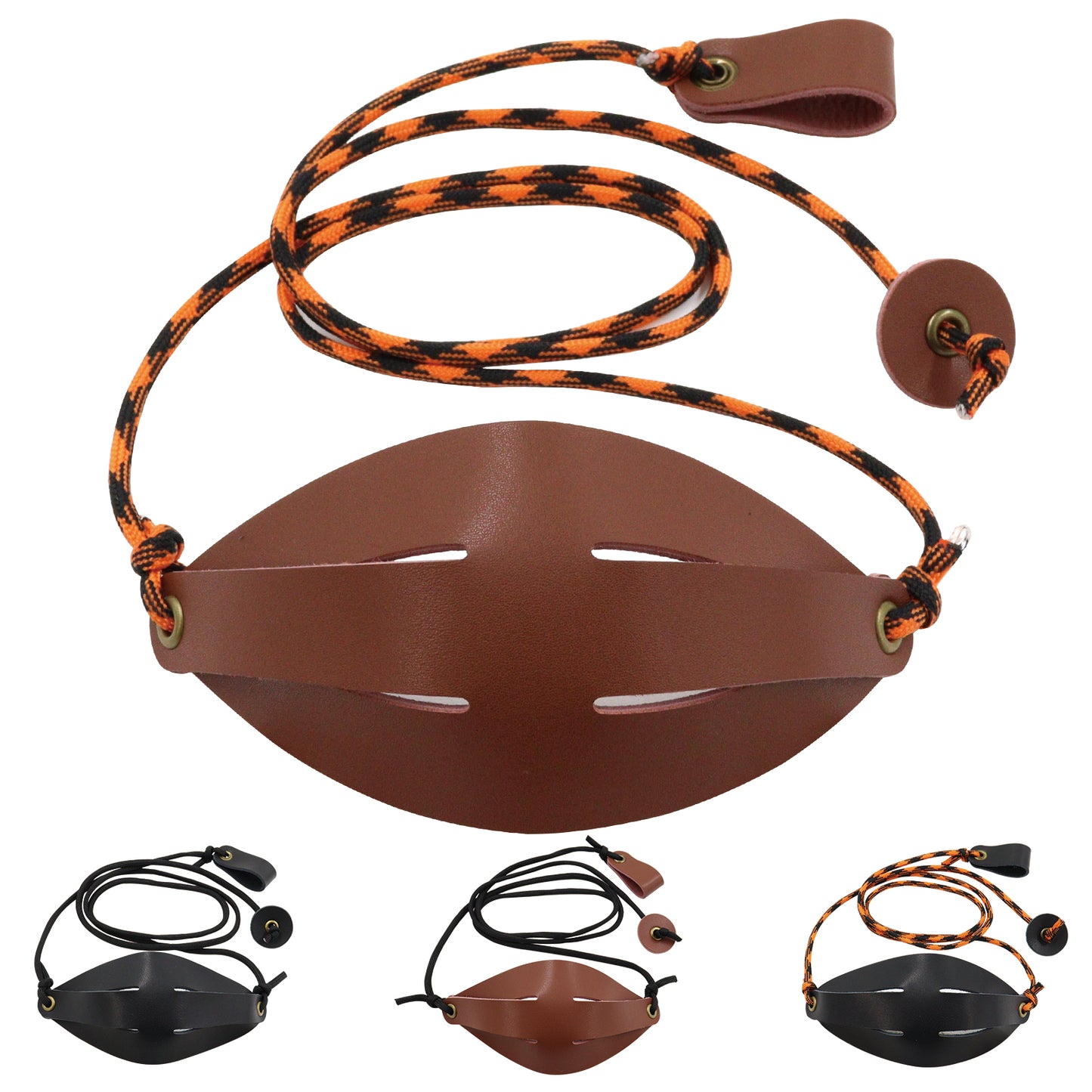 Plus Pouch Traditional Old-Fashioned Slingshot Handmade Paracord Shepherds slingshots Leather Throwing Sling Rock Thrower
