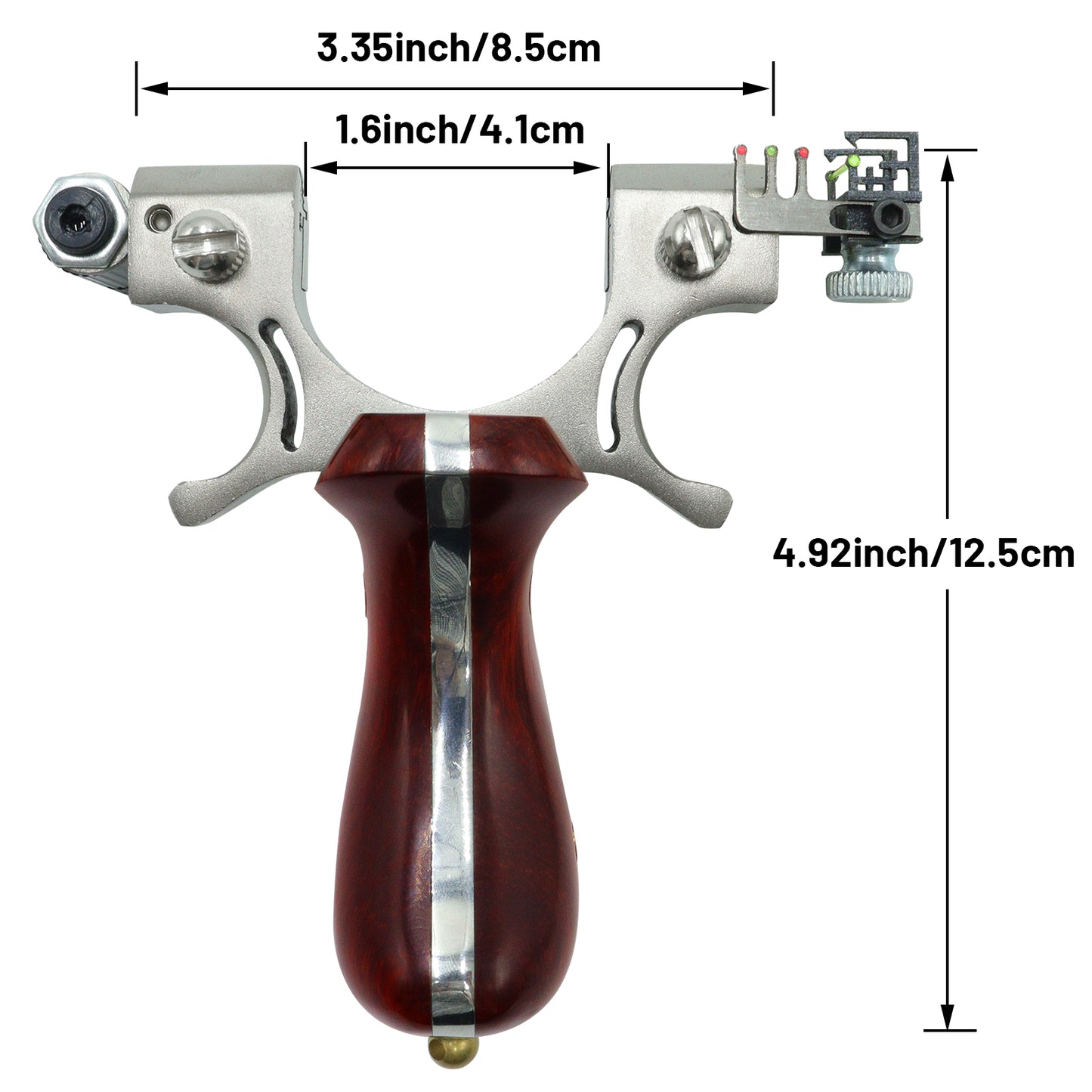Hunting Slingshot with Laser Powerful Slingshots High Velocity Catapult with 5 Rubber Bands, 100 Slingshot Clay Ammo for Professional Hunting Slingshots Powerful Sling Shot with Aiming Sight