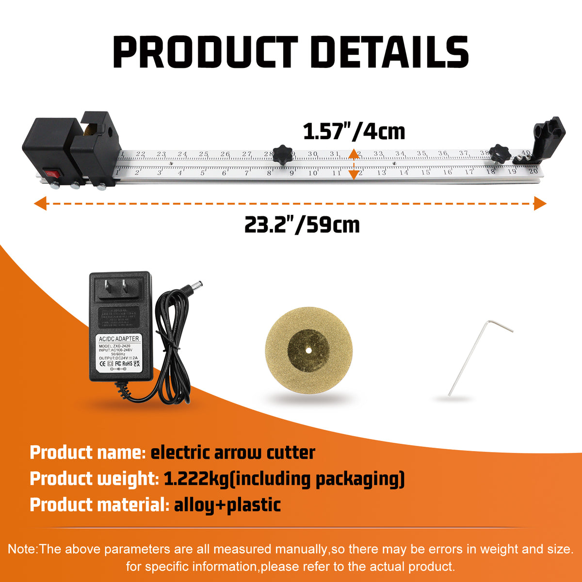 Electric Arrow Cutter Archery Arrow Cutting Saw with Extra Saw Blade for Carbon & Fiberglass Arrow Shafts Professional Arrow Cut Off Tool