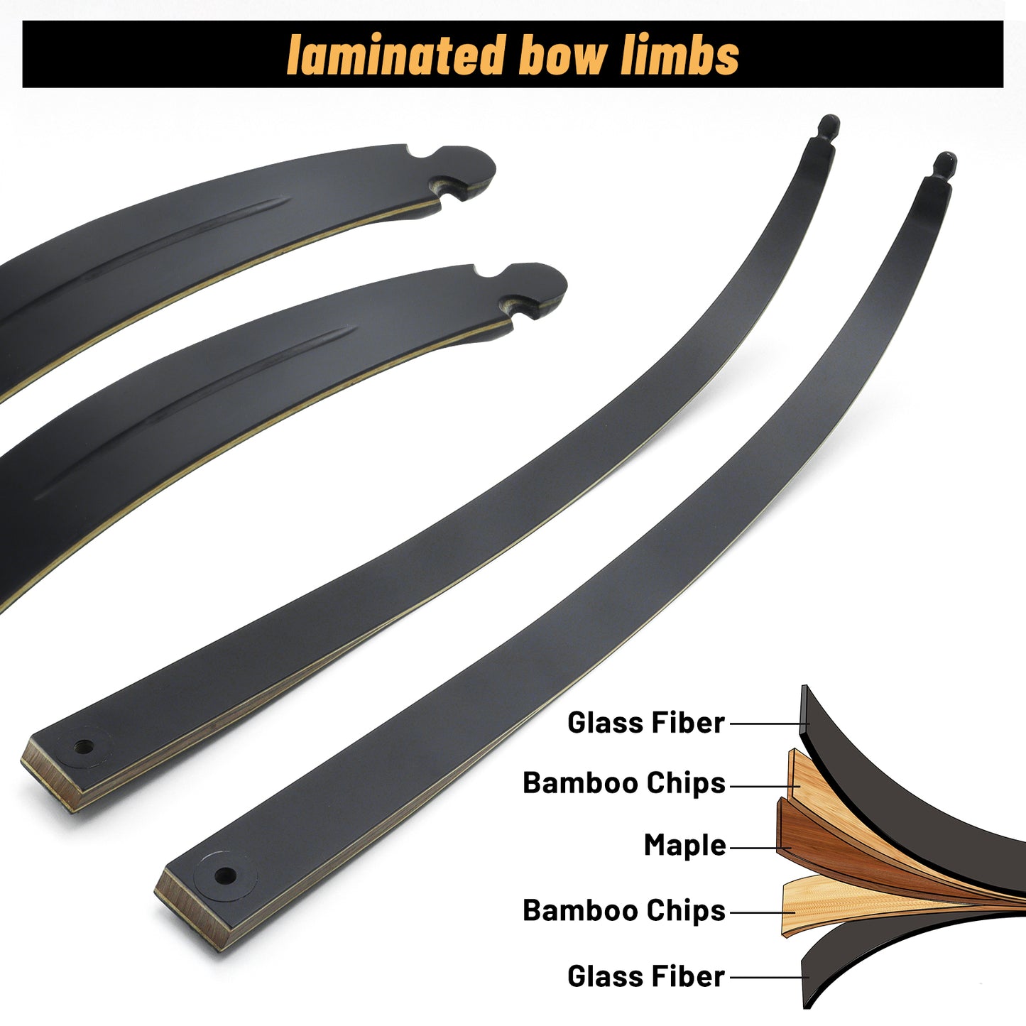 60'' Archery Recurve Bows Kit for Adults 20-60lbs Recurve Bow and Arrows and Replacable Broadheads Takedown Wooden Bows Kit with Bow Bag for Hunting