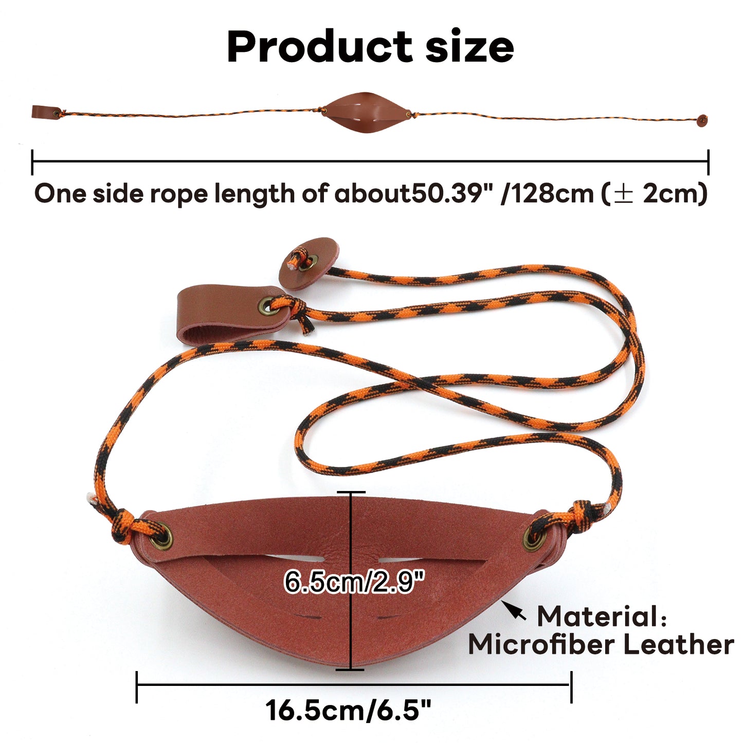 Plus Pouch Traditional Old-Fashioned Slingshot Handmade Paracord Shepherds slingshots Leather Throwing Sling Rock Thrower