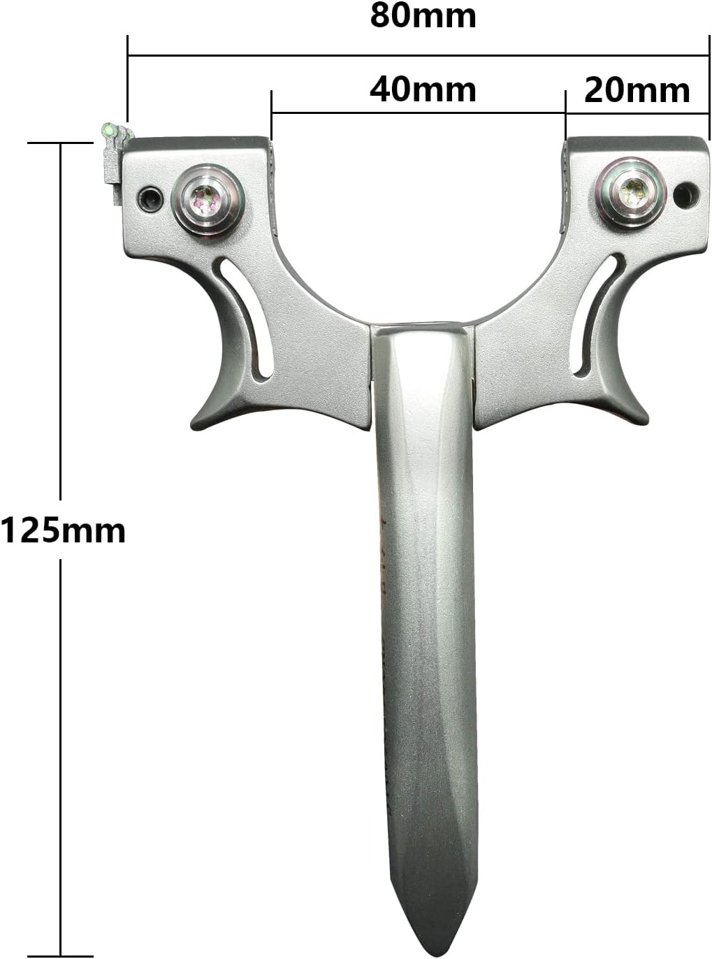 Powerful Slingshot for Hunting Stainless Steel Slingshots for Adults with 3 Slingshot Rubber Bands 50 Clay Slingshot Ammo