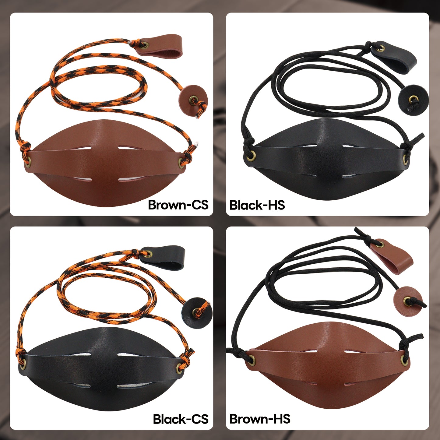 Plus Pouch Traditional Old-Fashioned Slingshot Handmade Paracord Shepherds slingshots Leather Throwing Sling Rock Thrower