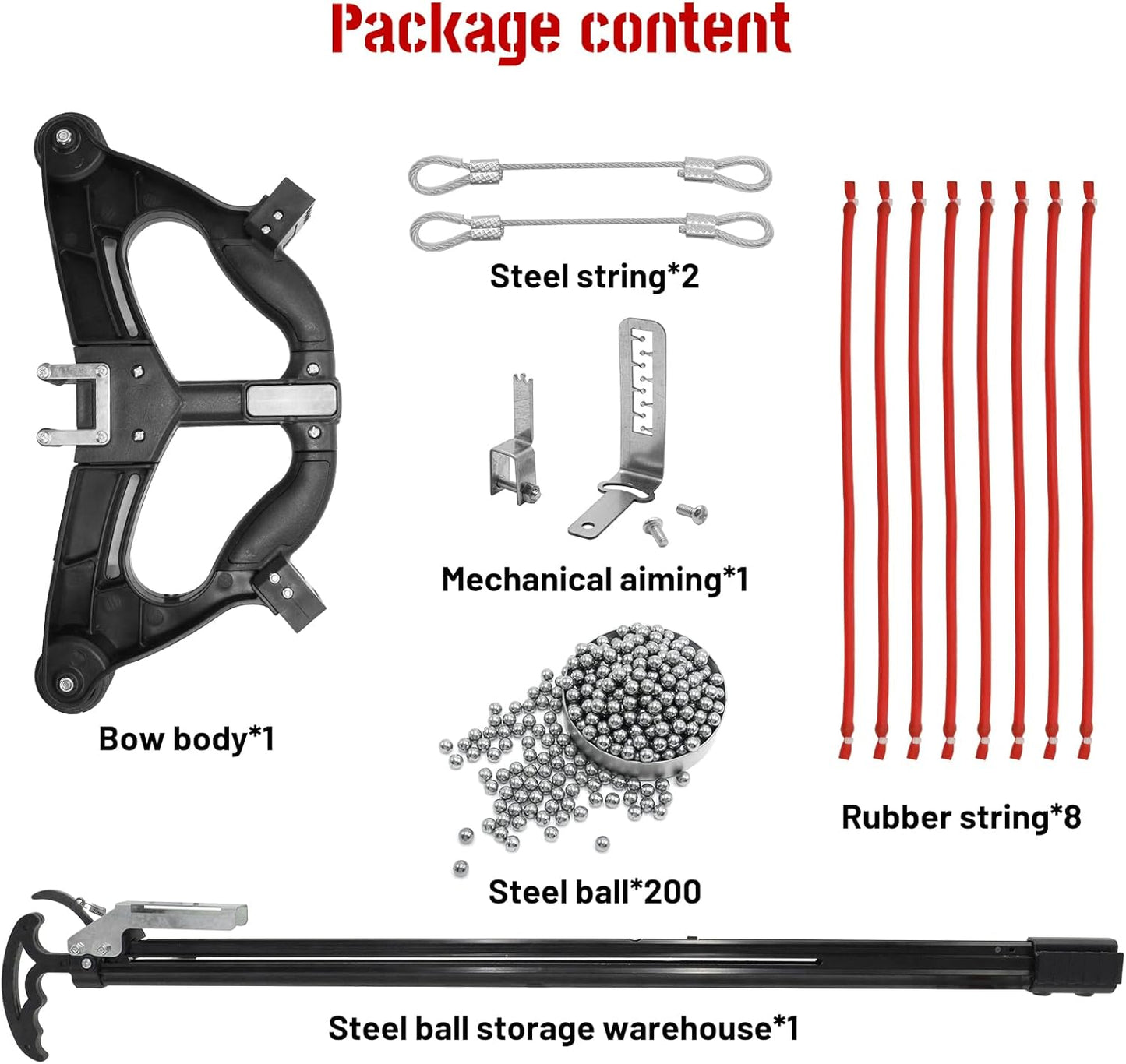 Compound Slingshot for Adult Professional High Impact Slingshot with Sight Hunting Compound Bow with Continuous Shooting