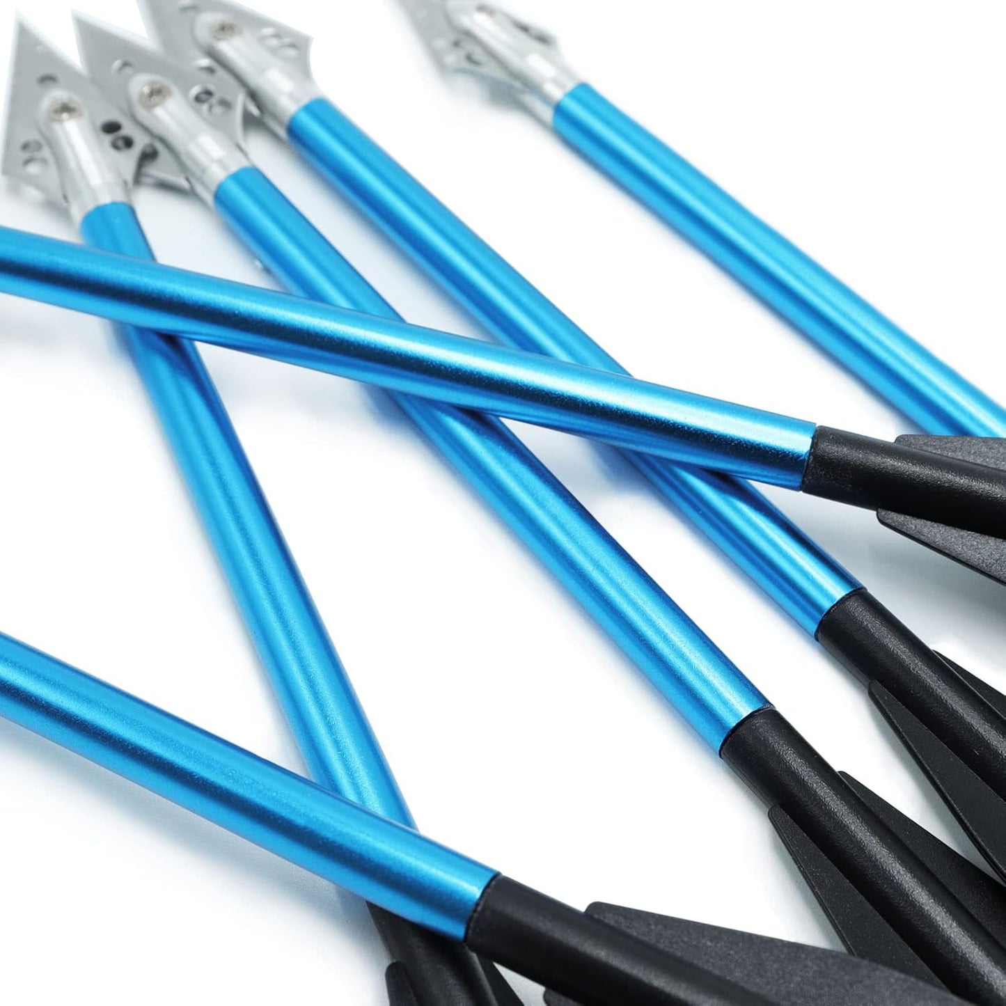 6.3" Aluminum Crossbow Bolts with Steel Broadhead Tips for 50-80lbs Self Cocking Mini Crossbow Archery Outdoor Pistol Crossbow Precision Target Practice Hunting